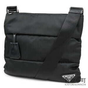 Prada Tessuto Saffi Nero Black shoulder bag triangle logo ZUL Flat messenger